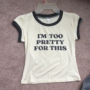 Stylish Cream Graphic Tee